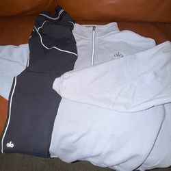 Alo quarter zip & tights