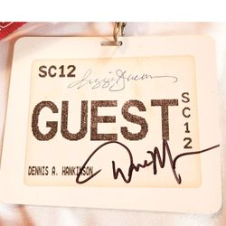 Reggie Jackson Autograph & Signed Dana Mecum Auction Guest Pass Lanyard 2012