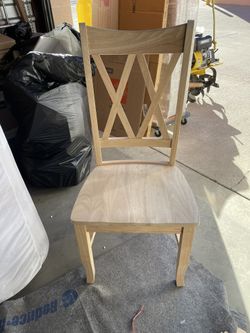 Wooden Double Cross Chairs Set Of 2
