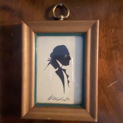 Vintage George Washington Silhouette (6 1/2” x 5 1/2”)