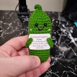Crochet Emotional Support Pickle