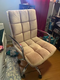 Vanity chair , velvet feel