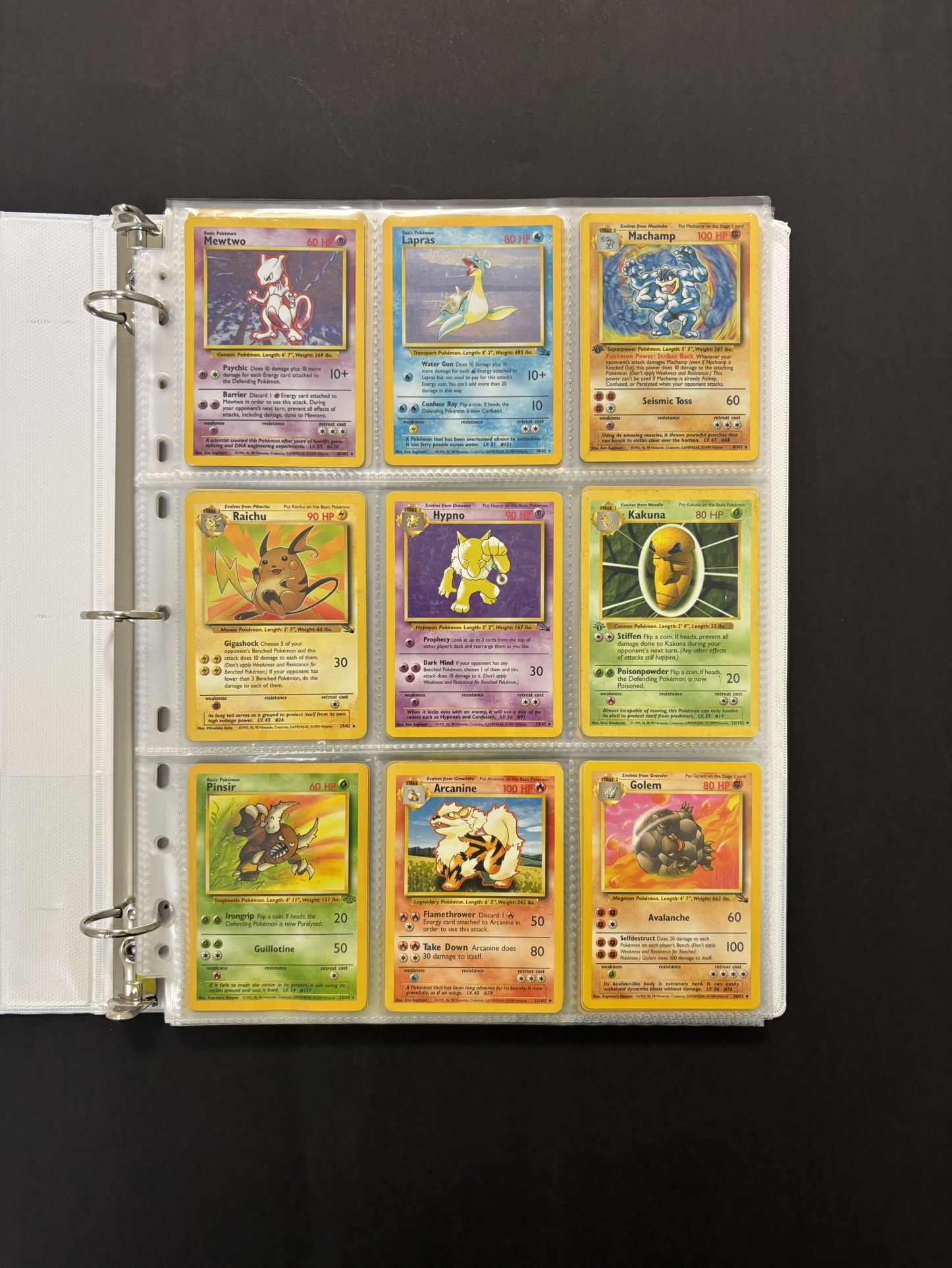 Vintage Pokemon Card Bundle In Binder, 306 Cards Total