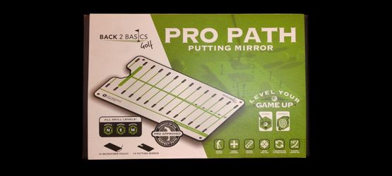 BRAND  NEW,  NEVER OPENED  Back 2 Basics Pro Path Putting Mirror