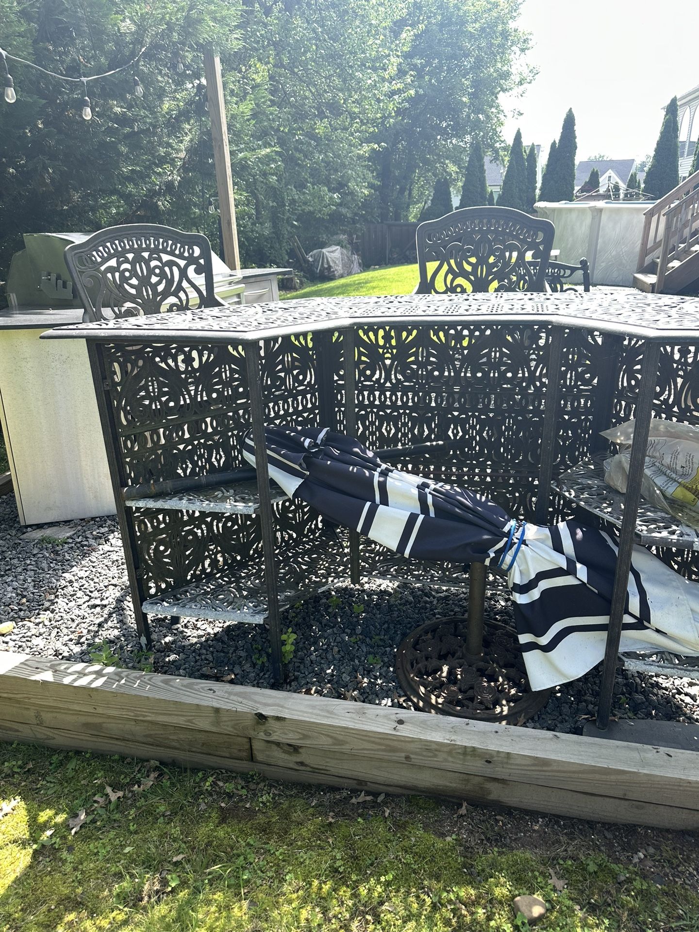 Fortunoff Iron Outdoor Furniture Set (15 Pieces)