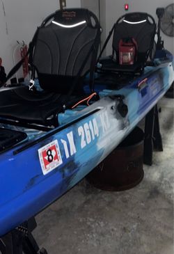 Brooklyn Kayak Co. Tandem kayak with motor and accessories