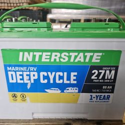 Interstate new battery, 1-year warranty 