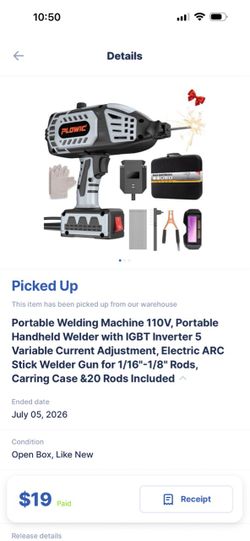 Stick welding gun