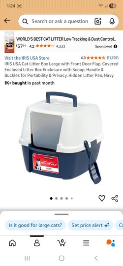 Cat litter box enclosed brand new