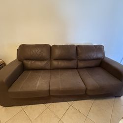 Suede Sofa (Brown)
