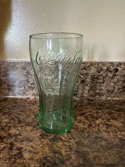 #145 Coca-Cola Green Glass Tumbler