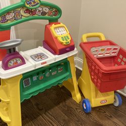 Fisher Price Little Tikes Store (which We Used For Lemonade Stand) & Shopping Cart