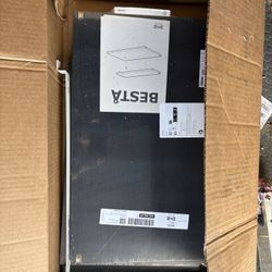 3 Ikea Besta Dark Wood Shelves