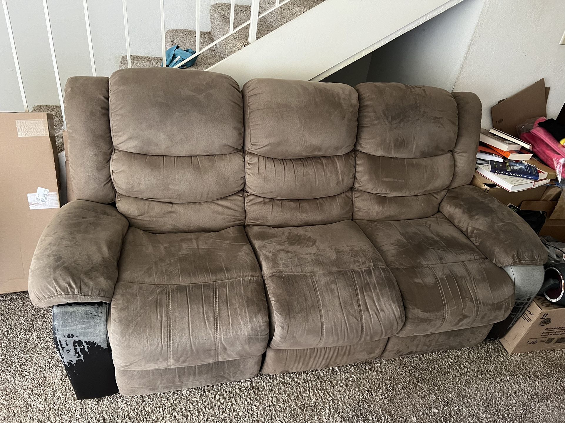 76in Recliner Sofa