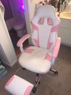 Pink gaming chair