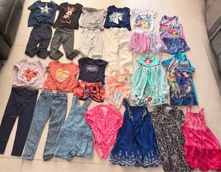 Girls Size 5-6 Clothing Bundle Cute Dresses Disney Summer Clothes