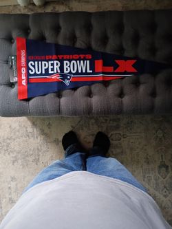 New England Patriots Super Bowl LX AFC Champions Pennant