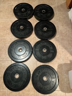Rogue hg 1.0 230lb Olympic bumper plate set weights