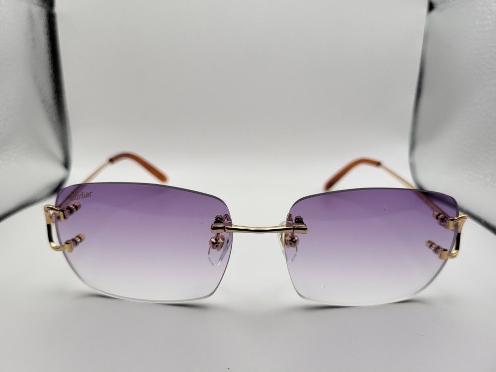 Cartier Rimless Glasses(Purple)
