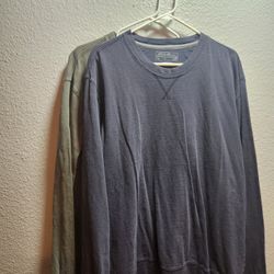 (2) Eddie Bauer Outdoor Long Sleeve Shirts-2XL