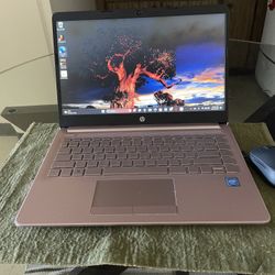 HP Stream 14", Intel Celeron N4020, 4GB RAM, 64GB eMMC, Rose Pink, Windows 10 (S Mode), 14-cb172wm