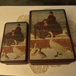 Vintage Christmas Tins