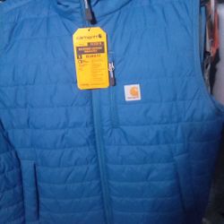 Carhartt Vests Blue And Black Both XL
