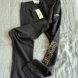 Adidas Sweatpants Black/Gold Men’s Medium 