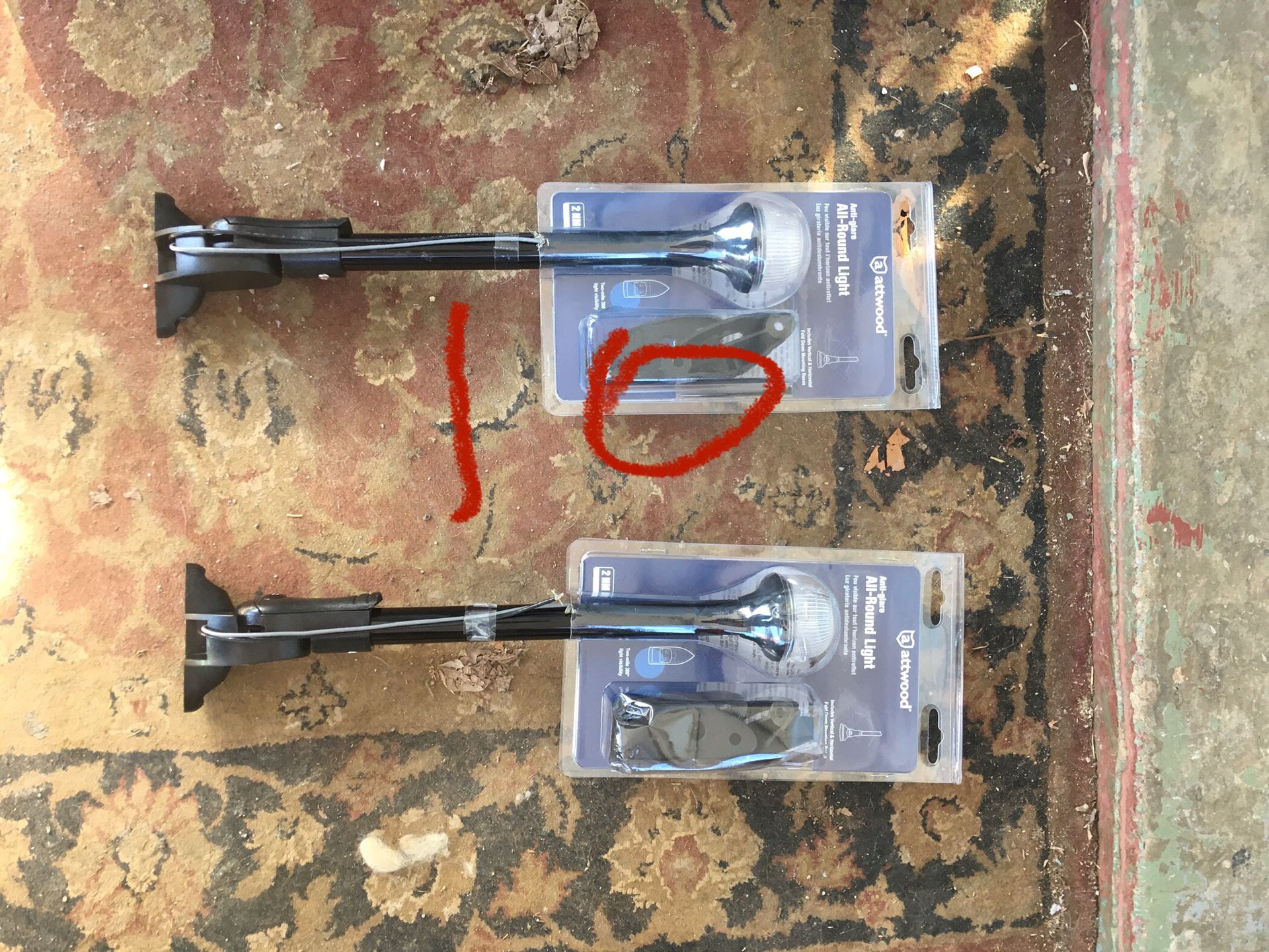 Two new 12volt boat lights $10 for both