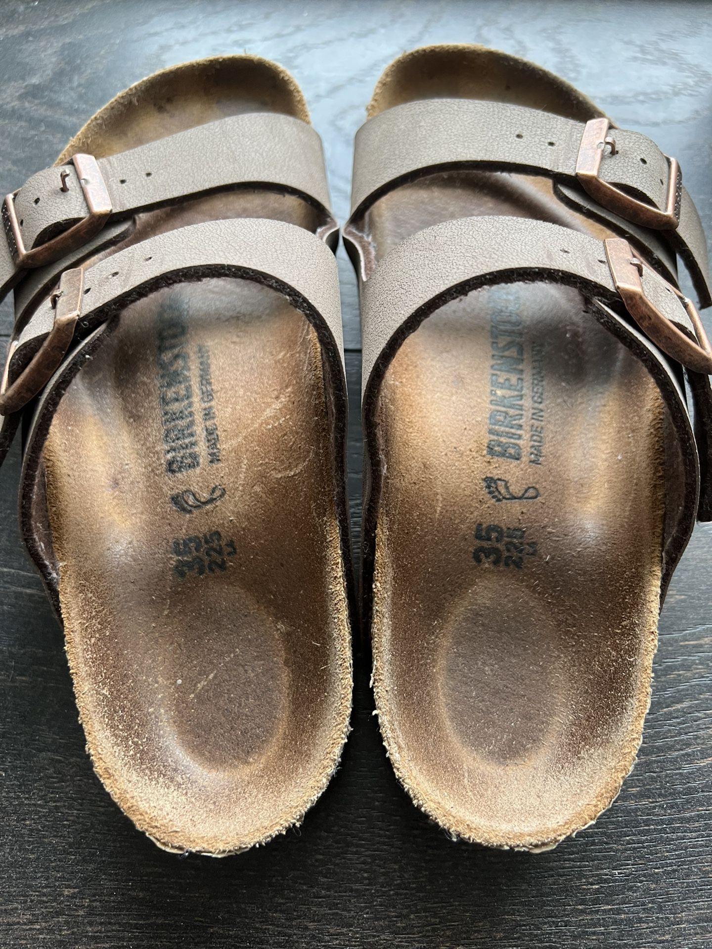 2 Birkenstock Mocha Birko Sandals Select Siz 35
