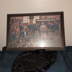 Arnold Friberg Painting Of Fighting Irish Football Team