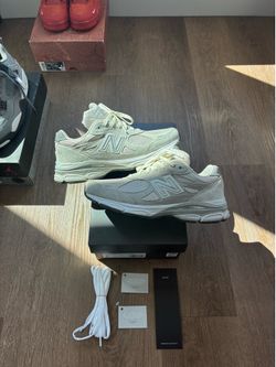 KITH RONNIE FIEG NEW BALANCE 990V3 MiUSA HALLOW CREAM SIZE 9 U990KT3 JJJJOUND