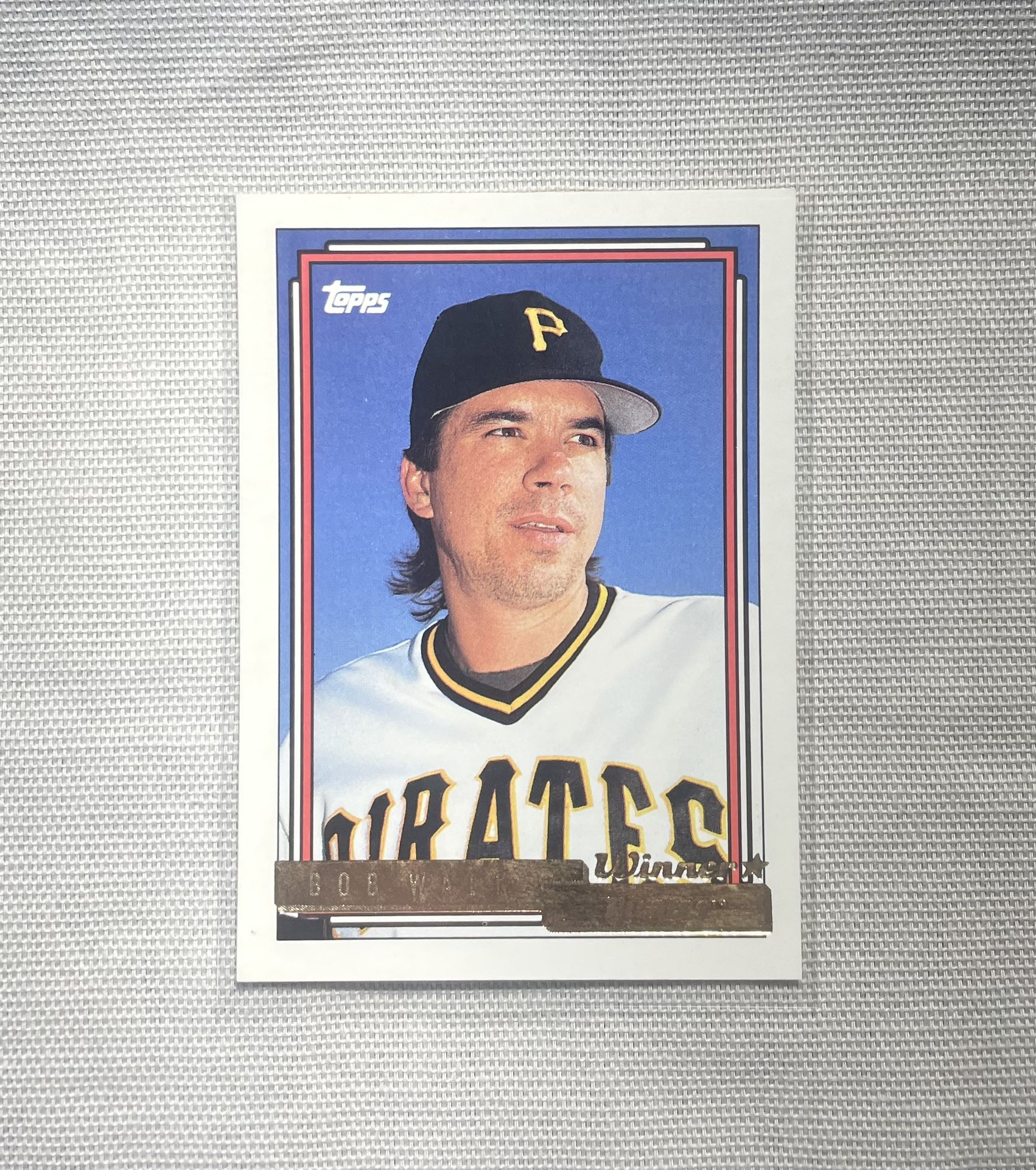 ๐ฅโพ๏ธโค๏ธ 1992 Topps GOLD WINNERS - Bob Walk Pittsburgh PIRATES #486 โค๏ธโพ๏ธ๐ฅ