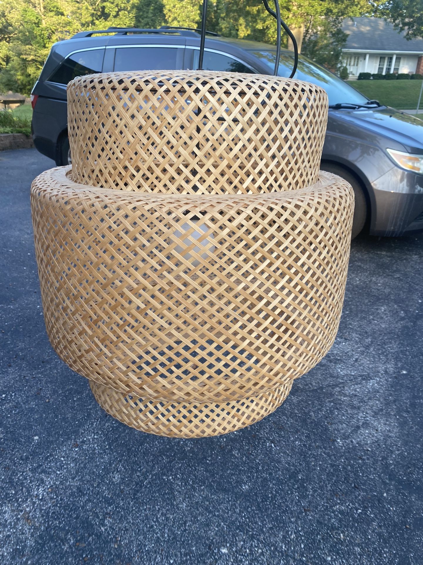 IKEA Tiered Bamboo Pendant lamp