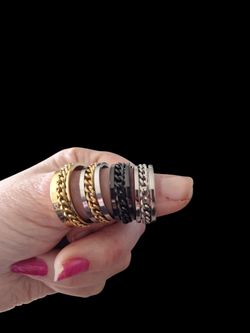 NEW men's "spinner"/"fidget" ring