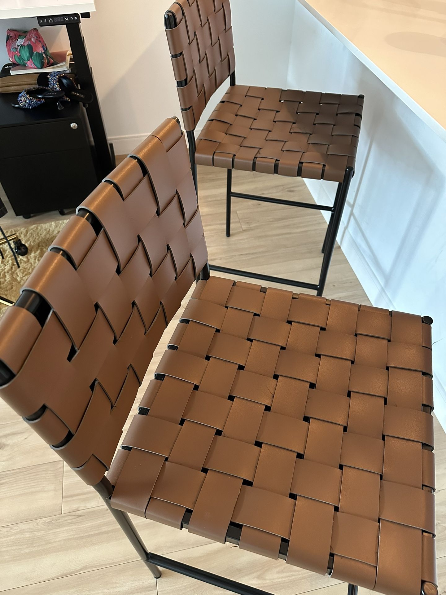 Modern Woven Barstools ( Set 2)