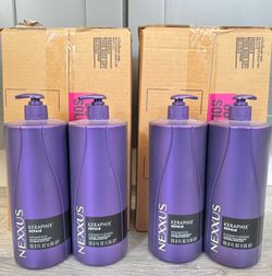 Nexxus KERAPHIX Shampoo & Conditioner 2 Pack for Damaged Hair Repair Powered by KRT Keratin Resistance Therapy with Liquid Crystal Amino Acids 33.8 Fl