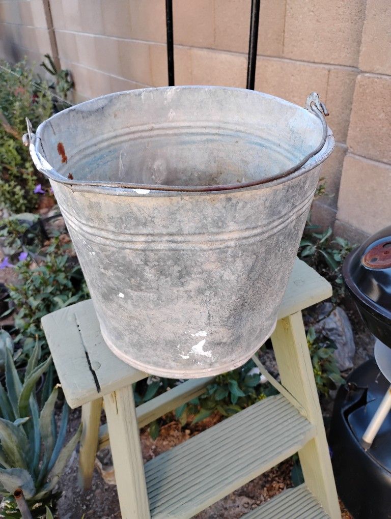 Vintage Galvanized Bucket # 10