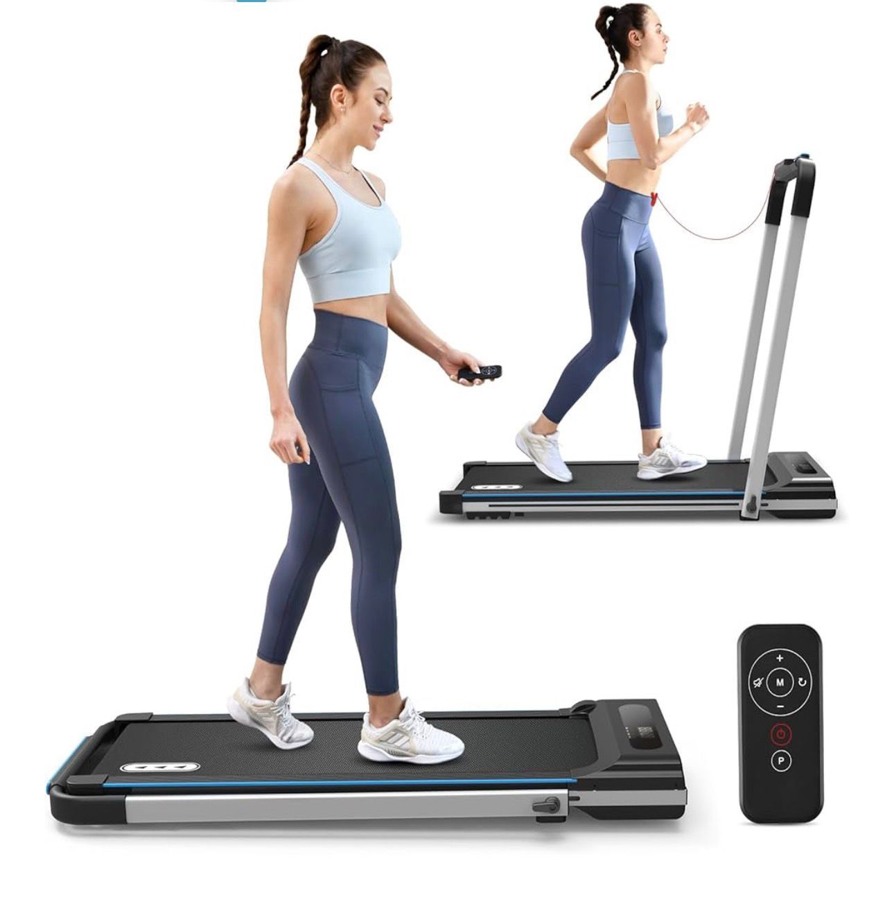 Folding Treadmill with Handles