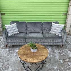 *Free Delivery* Gray Modern Living Spaces Couch Sofa