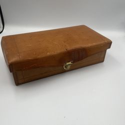 Hamley Kit Saddle Leather Keepsake Trinket Box