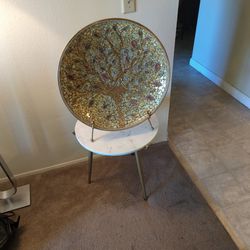 Decorative Yellow Piece With Matching Stand
