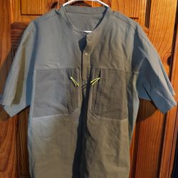 Lululemon Short Sleeve Button Up, Size L