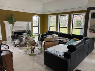 Free leather sectional