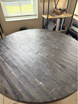 solid wooden table