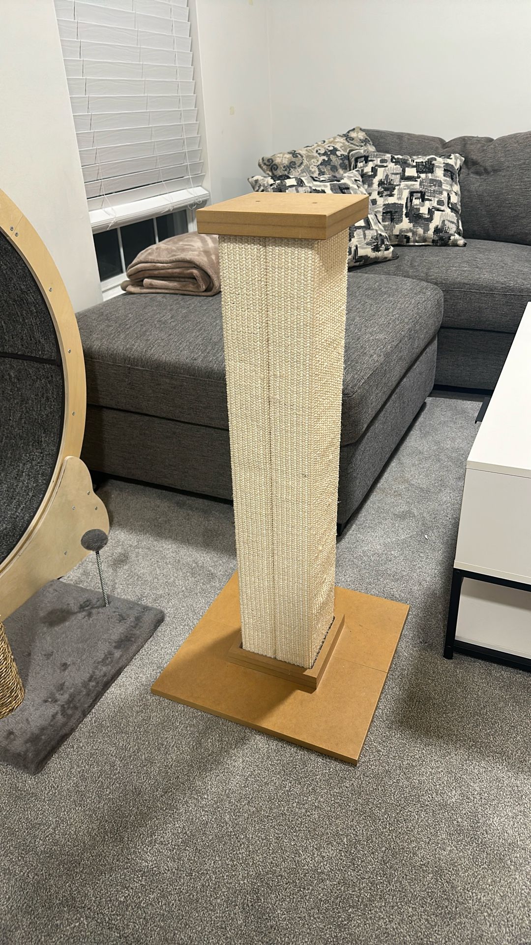 Large Tall Unused Cat Scratching Post
