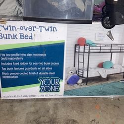 Brand new twin over twin bunk bed