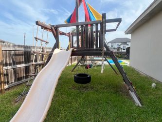 Tree Frog Swing Set