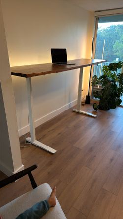 8ft Walnut Standing Desk