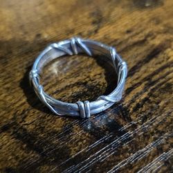 Hand Made Sterling Silver Thumb Ring 